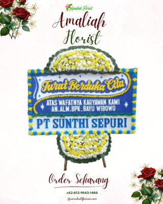 Papan Bunga Duka di Arjasari
