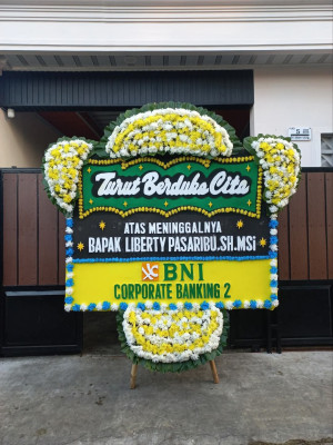 Papan Bunga Duka di Arjasari