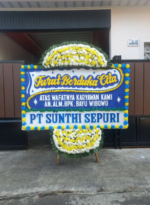 Papan Bunga Duka di Arjasari