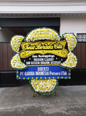 Papan Bunga Duka di Arjasari